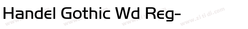 Handel Gothic Wd Reg字体转换